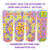 Colorful rhinestone tumbler designs with geometric patterns for sublimation crafting