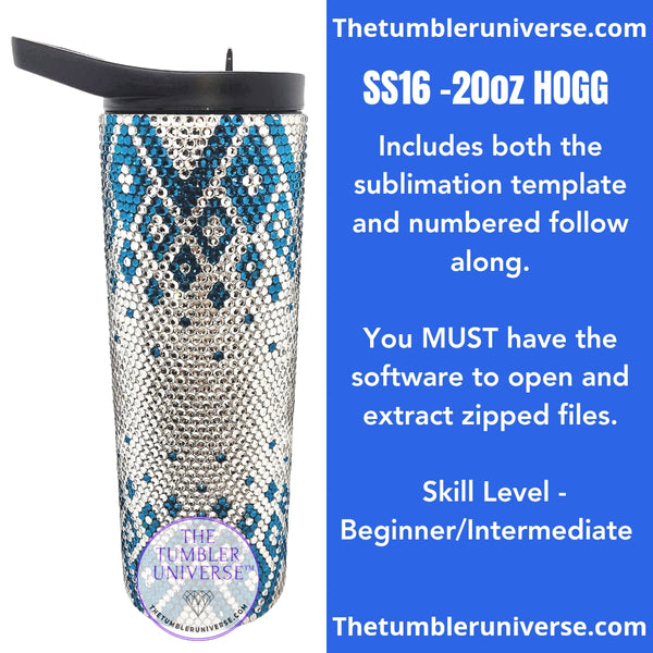 Top & Bottom Diamonds- ss16 Straight 20oz Hogg