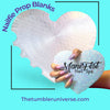 Heart-shaped rhinestone nail prop blanks for ManiFest Nail Spa with glittery nails