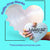 Heart-shaped rhinestone nail prop blanks for ManiFest Nail Spa with glittery nails