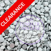 Clearance rhinestones for tumblers, flatback crystals in silver and white, perfect for crafting and bling projects.