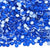 Neon Blue non-hotfix flatback glass rhinestones by The Tumbler Universe