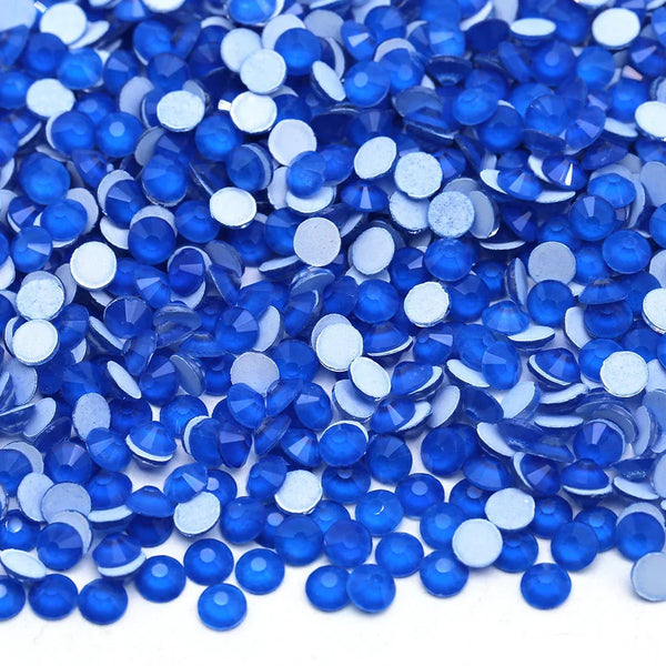 Neon Blue non-hotfix flatback glass rhinestones by The Tumbler Universe