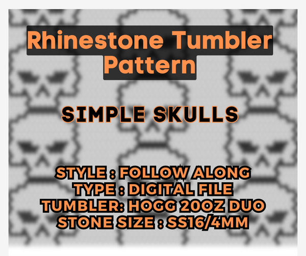 Simple Skull Pattern Hogg duo 20oz SS16/4mm