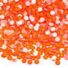 Neon Deep Orange Glass Rhinestones