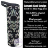 Damask Skull rhinestone tumbler design for 30oz Hogg Duo, ideal for sublimation or vinyl wrap.