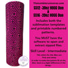 Pink and black rhinestone tumbler with geometric pattern, SS12 & SS16 HOGG Duo design