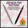 SS6 Rose Rhinestone Pen Pattern – MakerFlo Stainless Steel Gel Pen