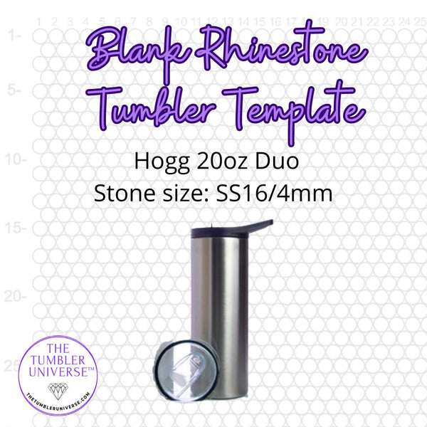 Blank ss16 Honeycomb Template - 20oz Straight Skinny Hogg Duo *Please read FULL description.*