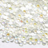 Iridescent flatback rhinestones for crafting and bling projects