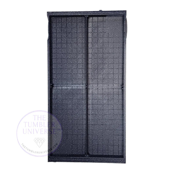 Black rhinestone tumbler template with grid design for precise crafting and bling application