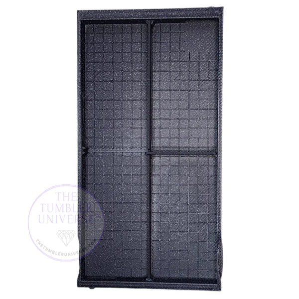 Black rhinestone tumbler template with grid design for crafting and bling projects