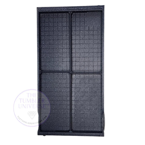 Black rhinestone tumbler template with grid design for crafting and bling projects