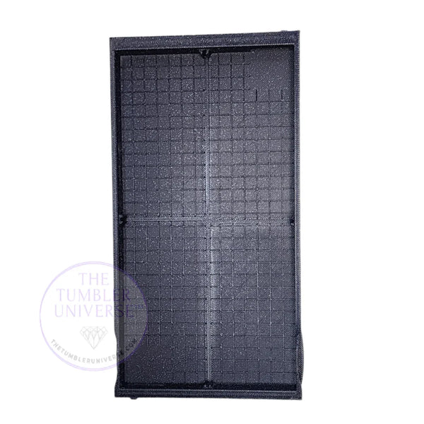 Black rhinestone tumbler template with grid design for crafting and bling projects