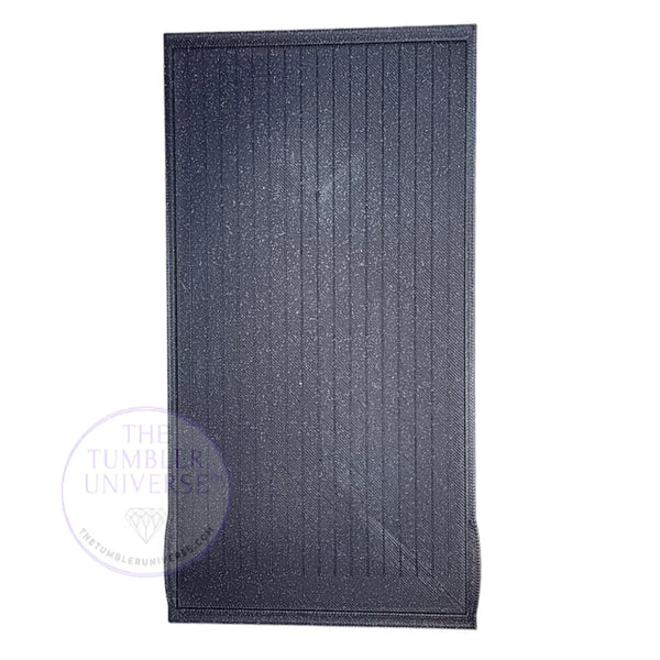 Black textured tumbler wrap with vertical ridges for rhinestone crafting and bling designs
