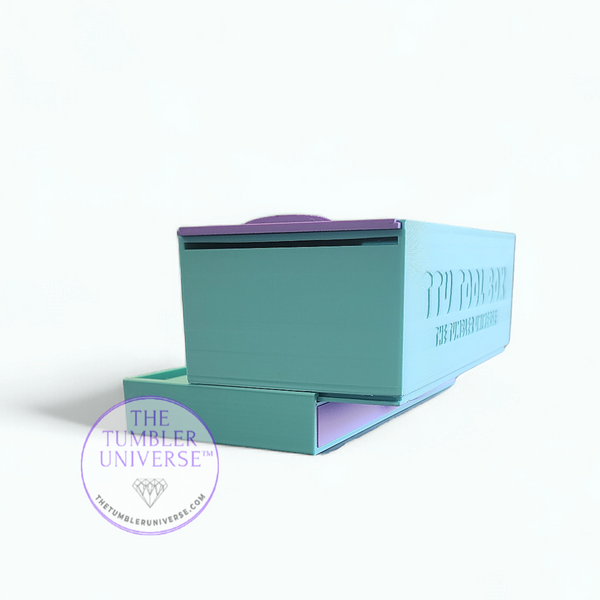 TTU Tool Box Storage Caddy & Rhinestone Tray Workstation