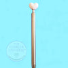 Heart-topped rhinestone applicator tool for crafting with flatback flipper design