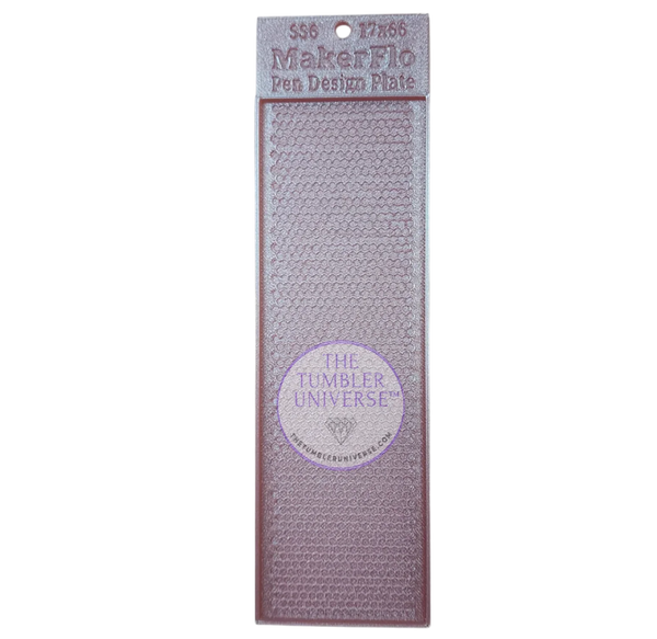 MakerFlo Pen Design Plate with rhinestone pattern by The Tumbler Universe