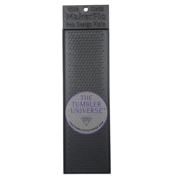 MakerFlo Pen Design Plate with rhinestone grid for crafting tools