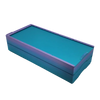 Teal and purple rhinestone tumbler template box for crafting
