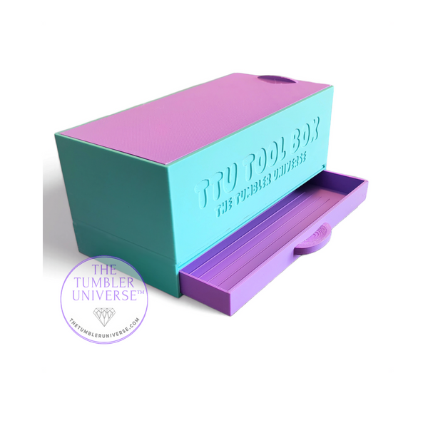 TTU Tool Box Storage Caddy & Rhinestone Tray Workstation