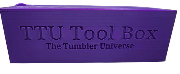 TTU Tool Box Storage Caddy & Rhinestone Tray Workstation