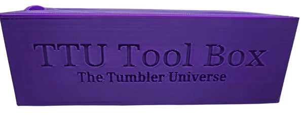 Purple TTU Tool Box by The Tumbler Universe for rhinestone crafting tools and tumbler supplies