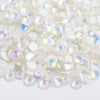 White opal luminous Glass Rhinestones