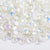 White opal luminous Glass Rhinestones