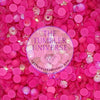 Neon AB Rose Glass Rhinestones