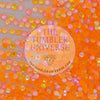 Neon AB Orange Glass Rhinestones