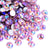 Lt Pink AB Glass Rhinestones
