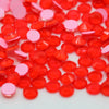 Neon Red Glass Rhinestones