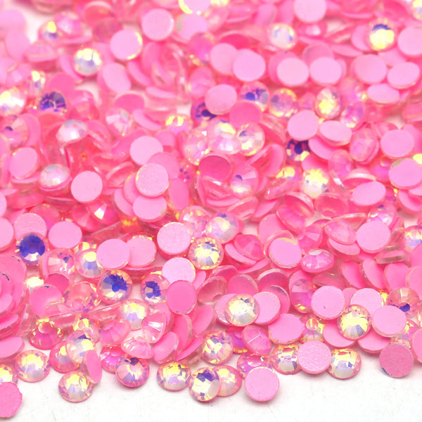 Pink Opal Luminous Glass Rhinestones