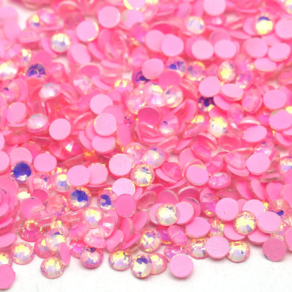 Pink Opal Luminous non-hotfix flatback glass rhinestones by The Tumbler Universe