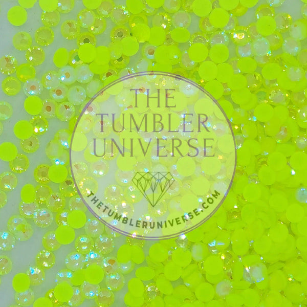 Neon AB Citrine Glass Rhinestones