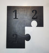 Black numbered tumbler template pieces 1, 2, 3 for rhinestone crafting and DIY bling projects