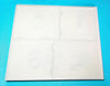 Clear rhinestone tumbler template sheet with grid lines on blue textured background