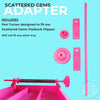 Scattered Gems Adapter kit with pen turner for Flatback Flipper tumbler crafting tools