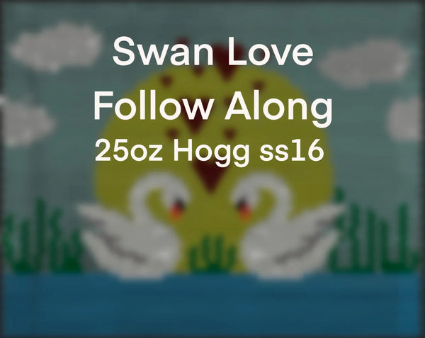Swan Love rhinestone tumbler design for 25oz Hogg, SS16 follow-along tutorial