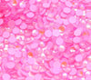 Pink rhinestones for crafting and tumblers, sparkling and flatback design