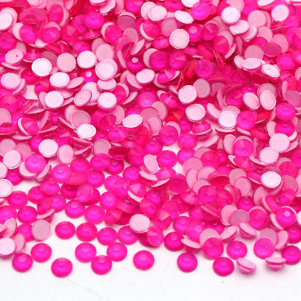 Neon Rose non-hotfix flatback glass rhinestones by The Tumbler Universe