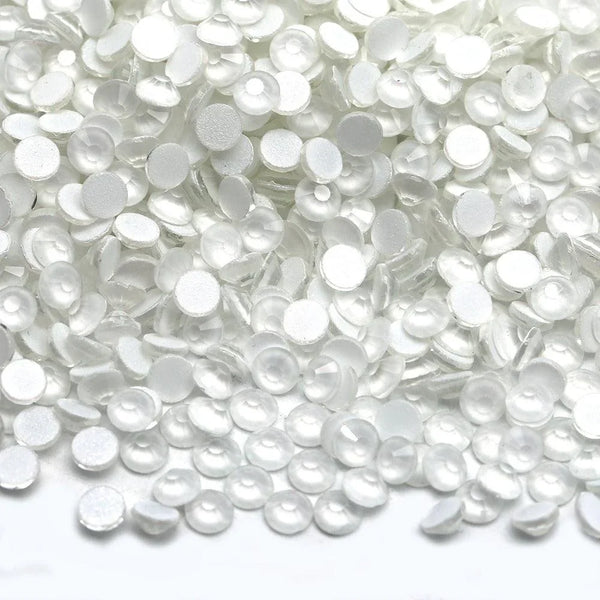 Neon White non-hotfix flatback glass rhinestones by The Tumbler Universe