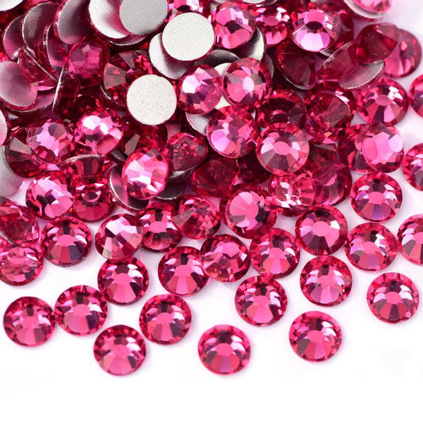 Rose Glass Rhinestones
