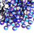 Tanzanite AB non-hotfix flatback glass rhinestones by The Tumbler Universe