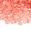 Coral pink flatback rhinestones for tumblers and crafts, ideal for bling designs and DIY projects.