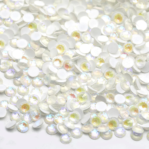 Iridescent flatback rhinestones for crafting and bling projects