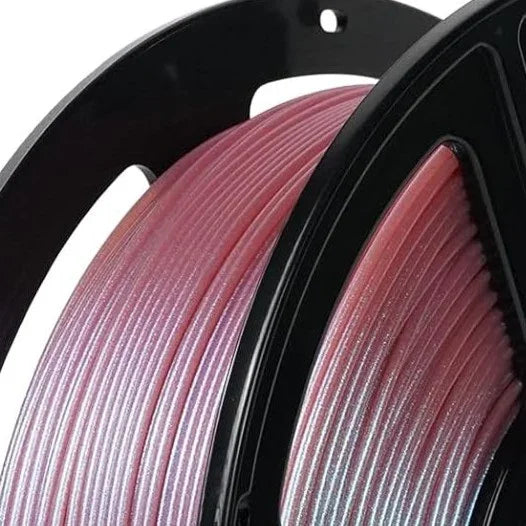 Rose quartz 3D printer filament spool 