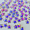 Crystal AB 5mm Glass Star Flatbacks - 80 Pack