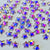 Crystal AB 5mm Glass Star Flatbacks - 80 Pack